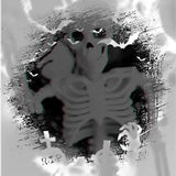 Halloween Wreath Gothic Skeleton Pumpkin Door Decor Wall Hanging Ready - Image 5