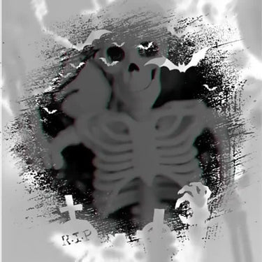 Halloween Wreath Gothic Skeleton Pumpkin Door Decor Wall Hanging Ready - Image 5