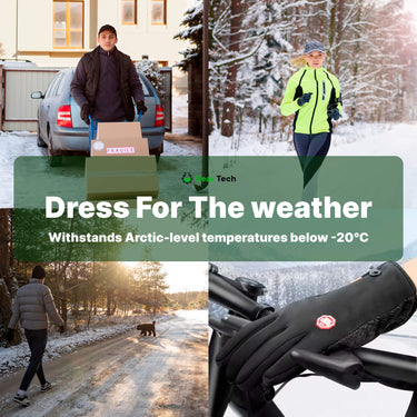 Heated Gloves For Winter Waterproof Thermal Gloves With Touchscreen And Non-Slip Silicone Palm - Image 2