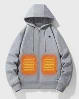 Heated Jacket Electric Zip Up Hoodie With Built-In Heating Elements For Warmth Without Bulk - Image 1