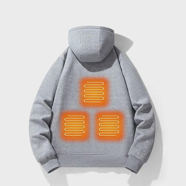 Heated Jacket Electric Zip Up Hoodie With Built-In Heating Elements For Warmth Without Bulk - Image 2