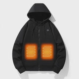 Heated Jacket Electric Zip Up Hoodie With Built-In Heating Elements For Warmth Without Bulk - Image 6