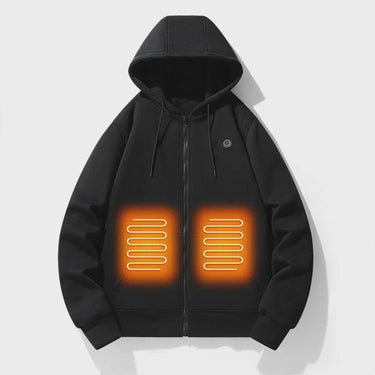Heated Jacket Electric Zip Up Hoodie With Built-In Heating Elements For Warmth Without Bulk - Image 6