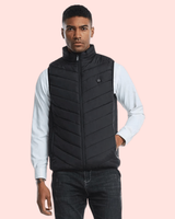 Heated Vest Men Electric Rechargeable Battery Integrated Heating Zones Waterproof Windproof - Image 3