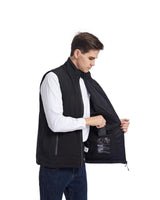 Heated Vest Men's Electric With Rechargeable USB Power And Stand Collar For Sleek Layerable Fit - Image 4