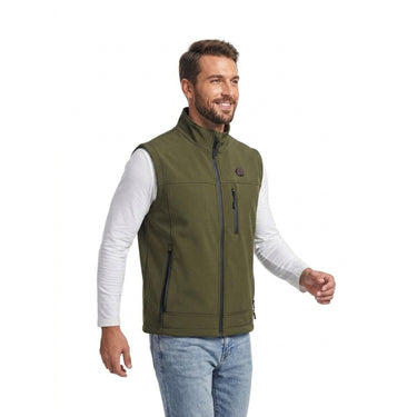 Heated Vest Men's Electric With Rechargeable USB Power And Stand Collar For Sleek Layerable Fit - Image 9