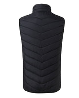 Heated Vest Men's USB Charging Puffer With Stand Collar And Built-In Heating Zones - Image 4