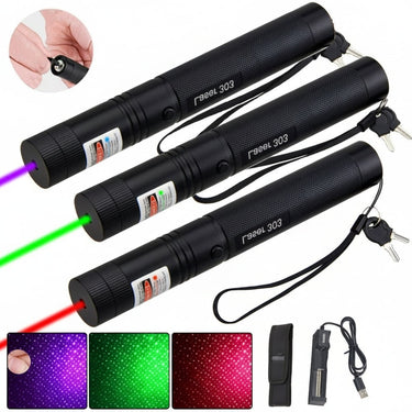 High Power Laser Pointer Pen With Adjustable Focus Ring And Safety Key Lock Mechanism - Image 5
