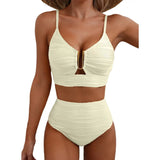 High Waisted Bikini Set Flattering Two-Piece U-Link - Image 4