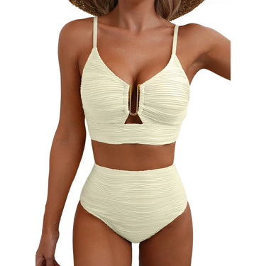 High Waisted Bikini Set Flattering Two-Piece U-Link - Image 4