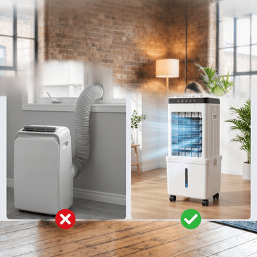Home Appliances Mobile Air Cooler Tower With Wheels For Cooling And Humidification - Image 4