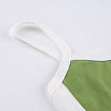 Vintage Crop Cami Top with Contrast Stripe 5