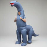 Inflatable Dinosaur Costume For Halloween Long Neck And Tail Party Cosplay Suit Comfortable & Durable For Indoors And Outdoors - Image 1