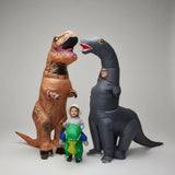 Inflatable Dinosaur Costume For Halloween Long Neck And Tail Party Cosplay Suit Comfortable & Durable For Indoors And Outdoors - Image 6