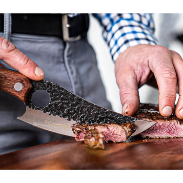 Japanese Chef Knife With Razor-Sharp Steel For Precision Cutting Chopping & Boning Tool Ergonomic Wooden Handle - Image 2