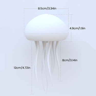 Jellyfish Lamp White Translucent Color Changing Rechargeable Night Light - Image 3