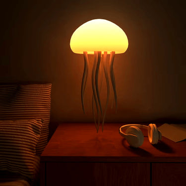 Jellyfish Lamp White Translucent Color Changing Rechargeable Night Light - Image 2