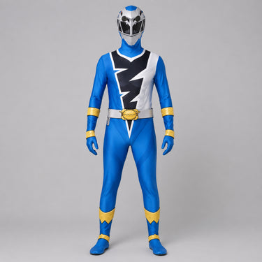 Kids' Halloween Costume Superhero Jumpsuit With Lightning Bolt Chest Panel And Instant Hero Transformation - Image 5