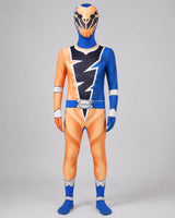 Kids' Halloween Costume Superhero Jumpsuit With Lightning Bolt Chest Panel And Instant Hero Transformation - Image 7