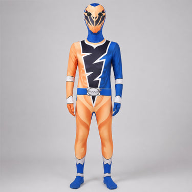 Kids' Halloween Costume Superhero Jumpsuit With Lightning Bolt Chest Panel And Instant Hero Transformation - Image 7