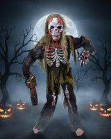 Kids' Halloween Skeleton Costume Zombie With Skull Mask And Gloves Authentically Spooky Design - Image 1
