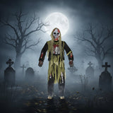 Kids' Halloween Skeleton Costume Zombie With Skull Mask And Gloves Authentically Spooky Design - Image 2