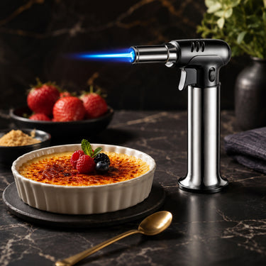 Kitchen Torch With Stainless Steel Body For Creme Brulee And Culinary Use - Image 1