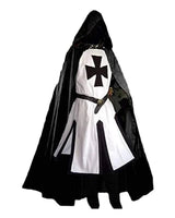 Knights Templar Crusader Cosplay Costume Authentic Tunic & Cape Set Halloween Costume For Adults - Image 16