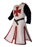 Knights Templar Crusader Cosplay Costume Authentic Tunic & Cape Set Halloween Costume For Adults - Image 18