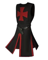 Knights Templar Crusader Cosplay Costume Authentic Tunic & Cape Set Halloween Costume For Adults - Image 12