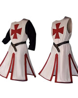 Knights Templar Crusader Cosplay Costume Authentic Tunic & Cape Set Halloween Costume For Adults - Image 24