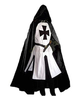 Knights Templar Crusader Cosplay Costume Authentic Tunic & Cape Set Halloween Costume For Adults - Image 5
