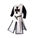 Knights Templar Crusader Cosplay Costume Authentic Tunic & Cape Set Halloween Costume For Adults - Image 13