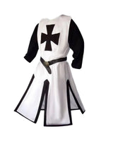 Knights Templar Crusader Cosplay Costume Authentic Tunic & Cape Set Halloween Costume For Adults - Image 13