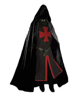 Knights Templar Crusader Cosplay Costume Authentic Tunic & Cape Set Halloween Costume For Adults - Image 6