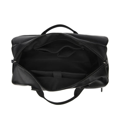 Leather Duffel Bag with Secure Weekender Design and Lace-Up Closure - Image 4