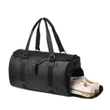 Leather Duffel Bag with Secure Weekender Design and Lace-Up Closure - Image 3