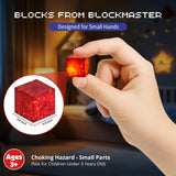 Light Up Magnetic Blocks Blockmaster Light-Up Building With Glowing Patterns Snap Together No Instructions Needed - Image 7