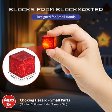 Light Up Magnetic Blocks Blockmaster Light-Up Building With Glowing Patterns Snap Together No Instructions Needed - Image 7
