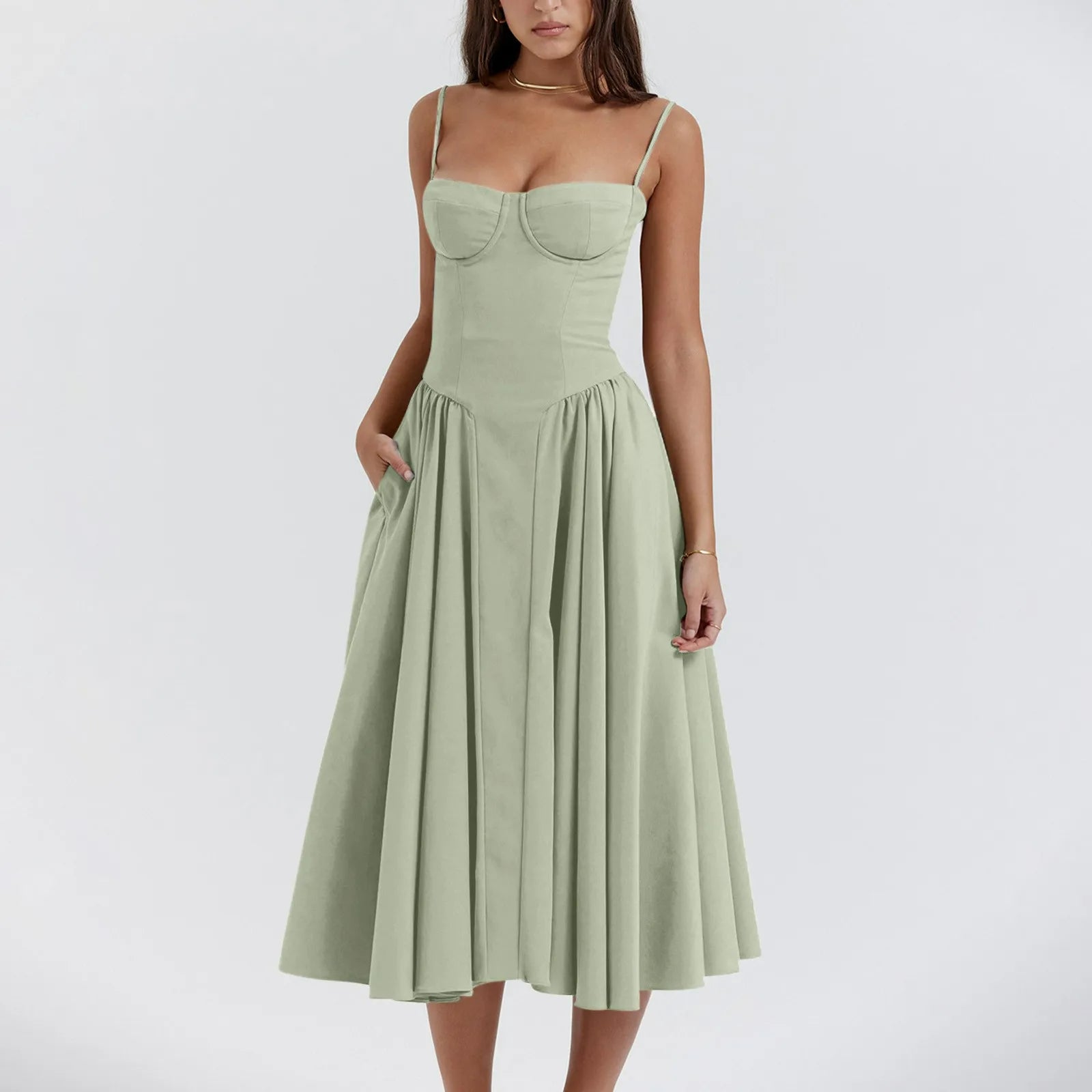 Odette Cute Corset Cocktail Midi Dress Zoe Sydney Odette Cute Corset Cocktail Midi Dress Zoe Sydney