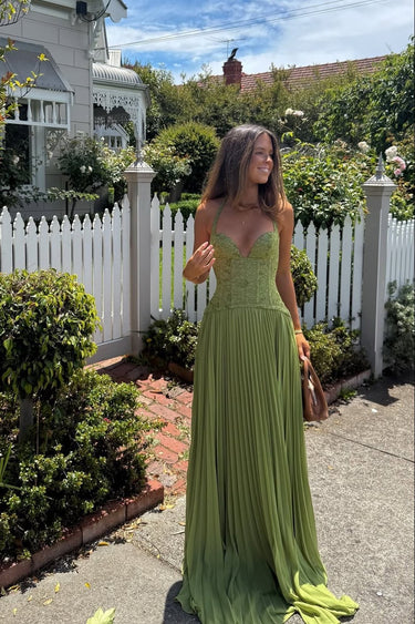 Maxi Dress Dress for Women Pleated Corset Formal Women's Maxi Dress - Image 2