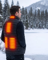 Heated Vest Men Electric Rechargeable Battery Integrated Heating Zones Waterproof Windproof - Image 1