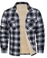 Men's Flannel Shirt Jacket With Cosy Sherpa Fleece Lining - Image 2