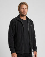 Men's Heated Jacket In Fleece With Stand Collar And Full Zip That Seals In Heat And Blocks Wind - Image 3