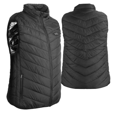 Men's Heated Vest Men With USB Rechargeable Battery Powered Stand Collar Puffer And Dual-button Chest Controller - Image 5
