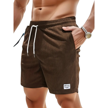 Men's Swim Shorts For Lounging With Elastic Waist And Corduroy - Image 7