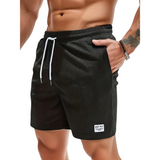 Men's Swim Shorts For Lounging With Elastic Waist And Corduroy - Image 9
