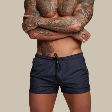 Men's Swim Shorts With Drawstring Waist And Zip Pocket Solid - Image 6