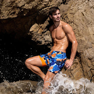 Men's Swim Trunks Adjustable Swimming Shorts Drawstring - Image 10