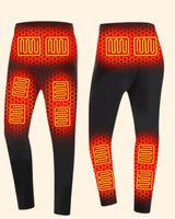 Mens Thermal Underwear Long Base Layer Pants Heated Rechargeable USB - Image 3